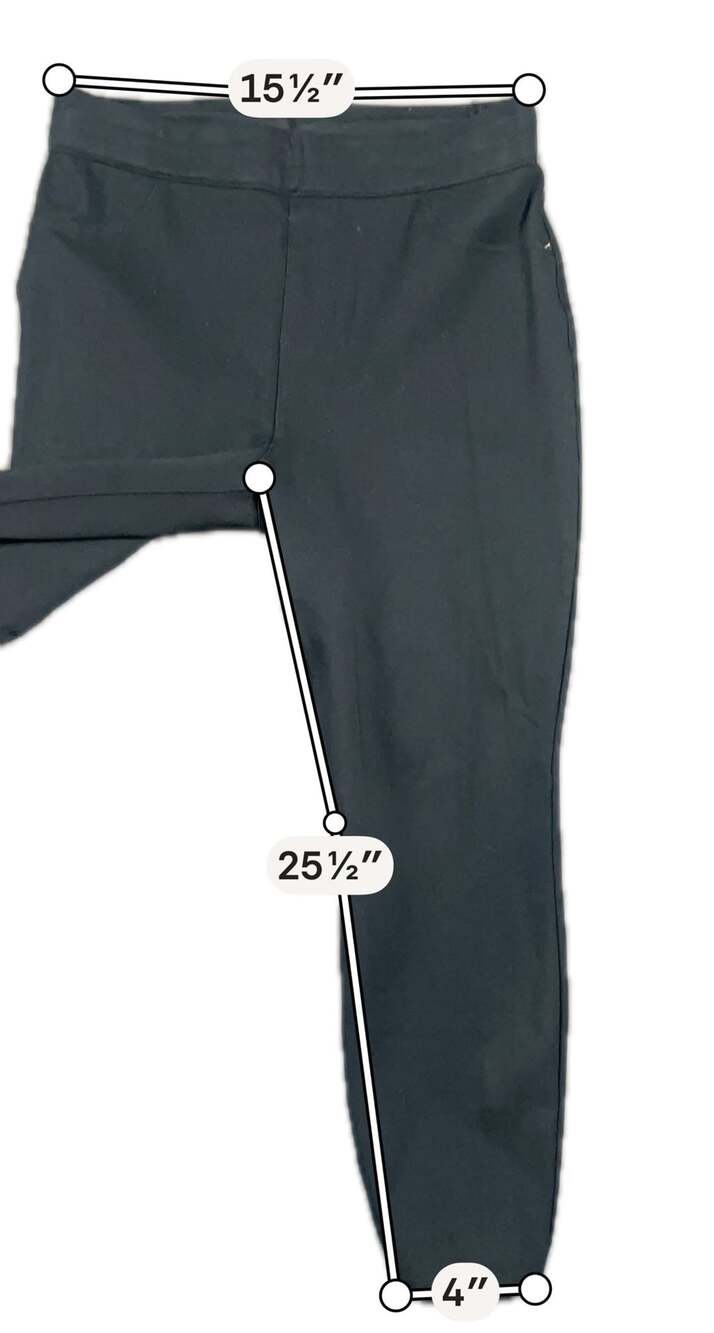 Spanx Pants XL/TG Black Pull On Ankle Pants